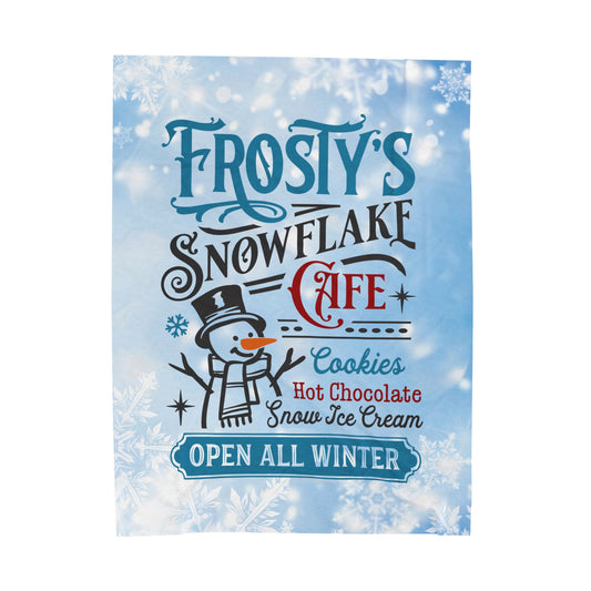 Frosty's Cafe Velveteen Plush Blanket