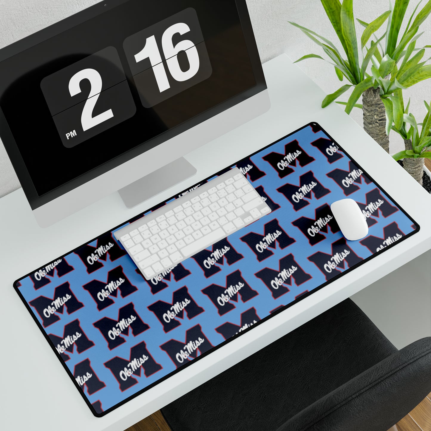 Ole Miss "M" Desk Mat (Blue)