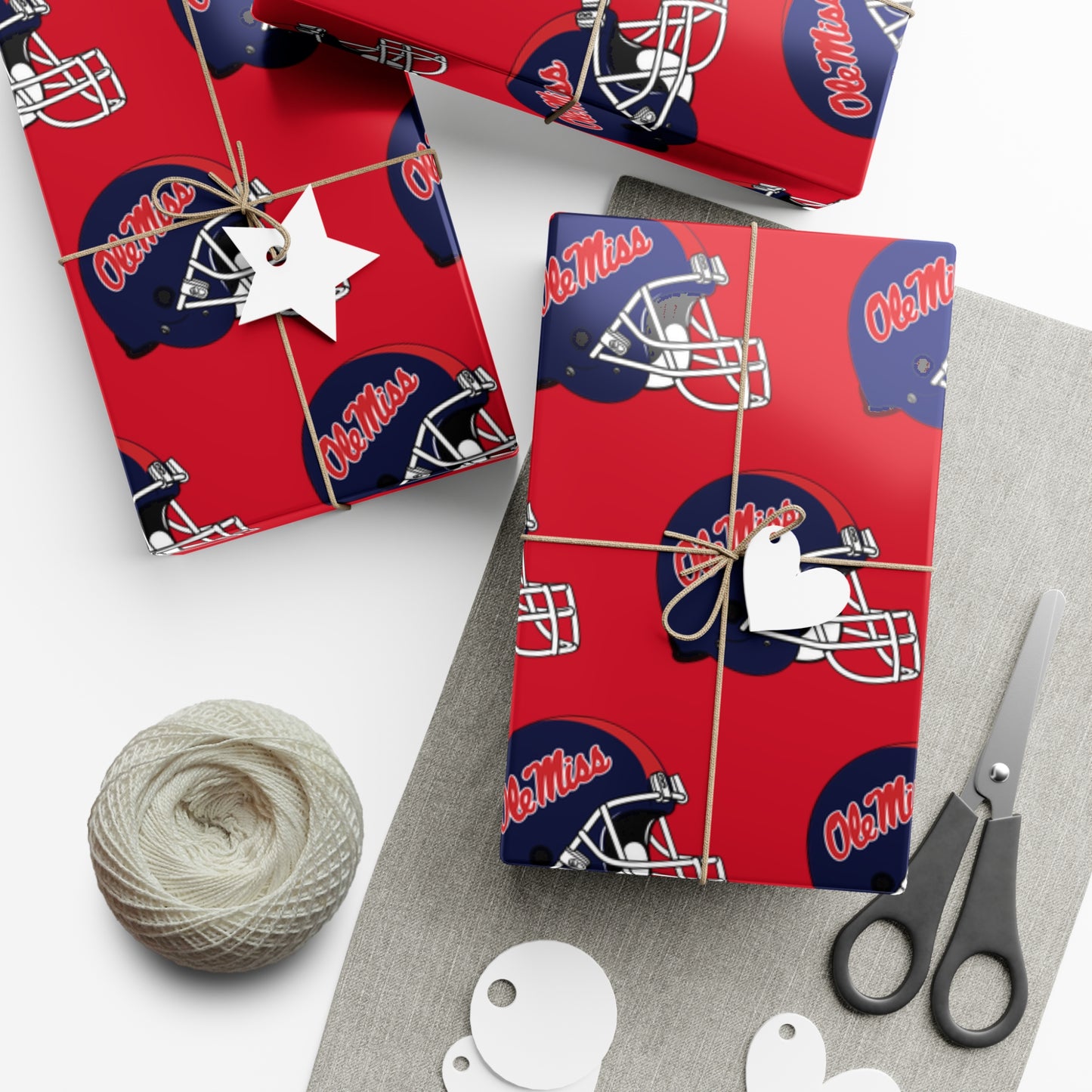 Ole Miss Football Gift Wrap Papers