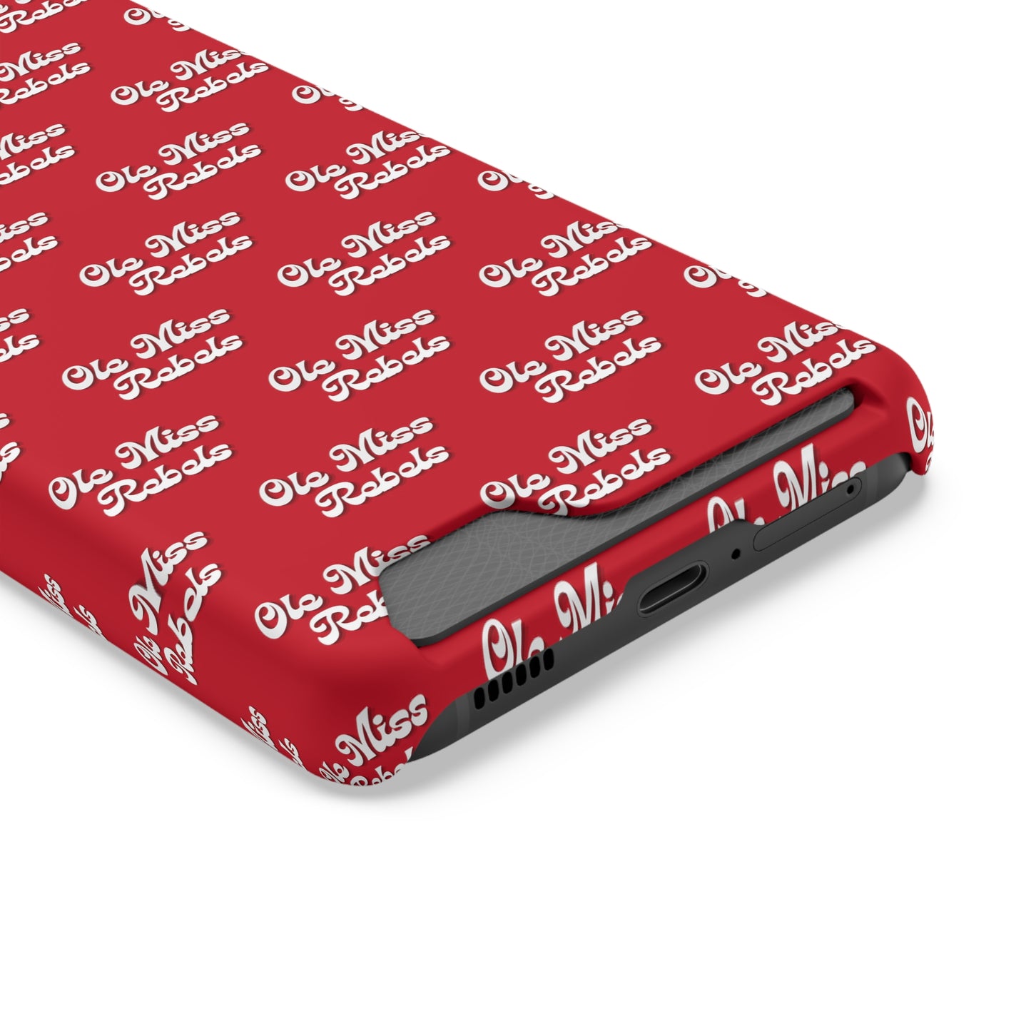 iPhone and Samsung Ole Miss Rebels (RED) Phone Case With Card Holder