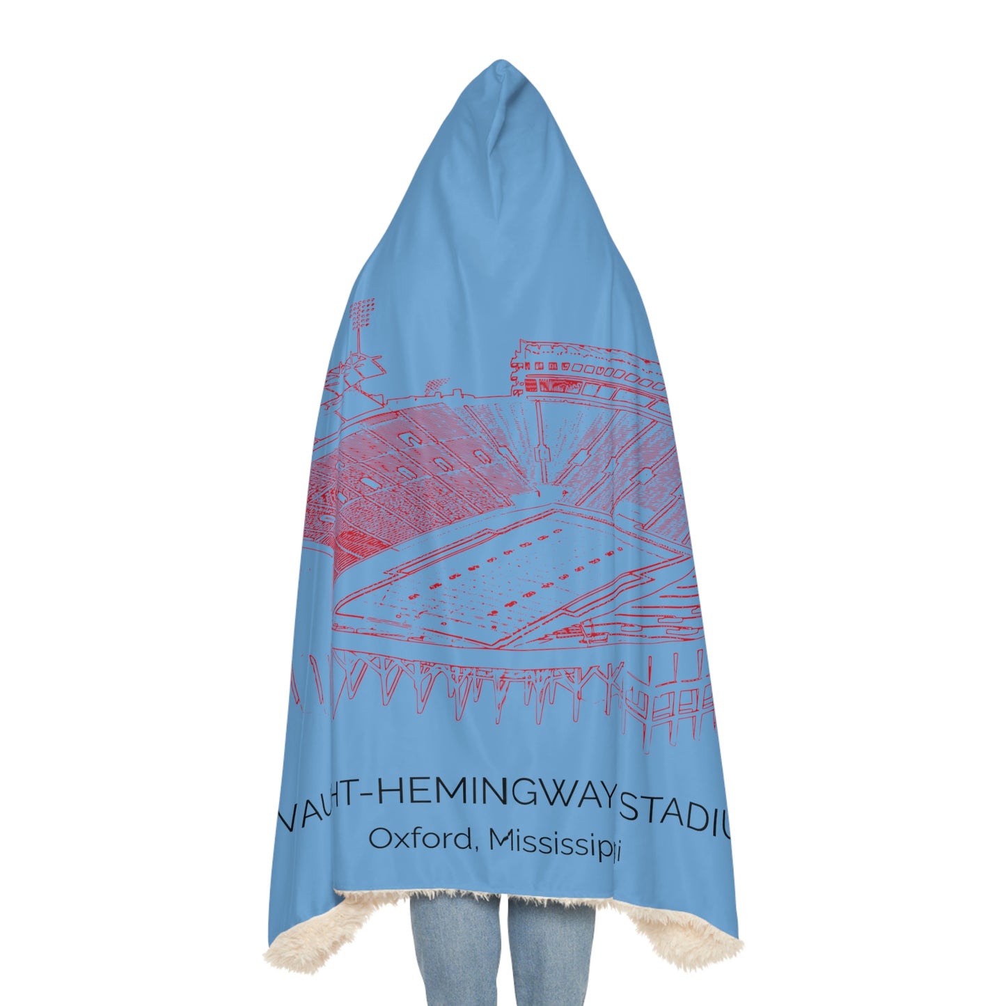 Ole Miss Vaught-Hemingway Stadium Snuggle Blanket