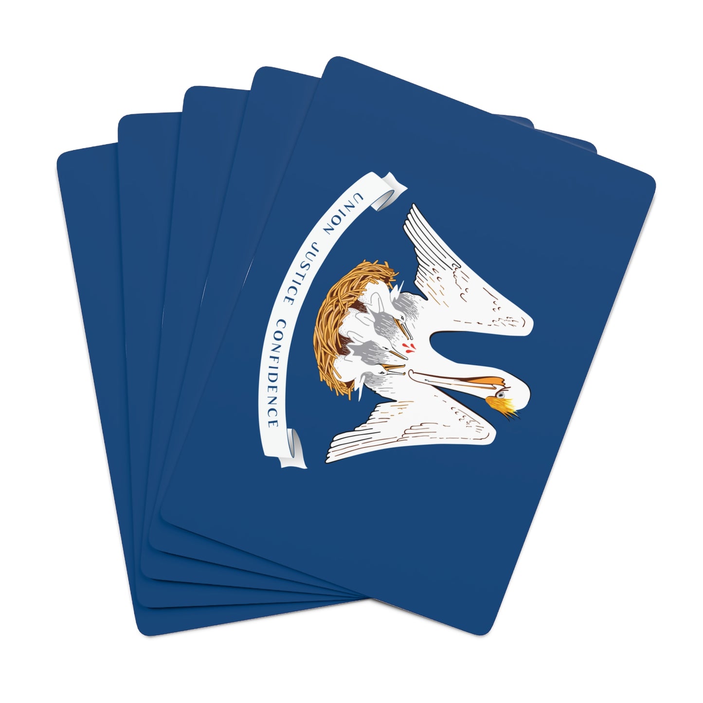 Louisiana State Flag Poker Cards