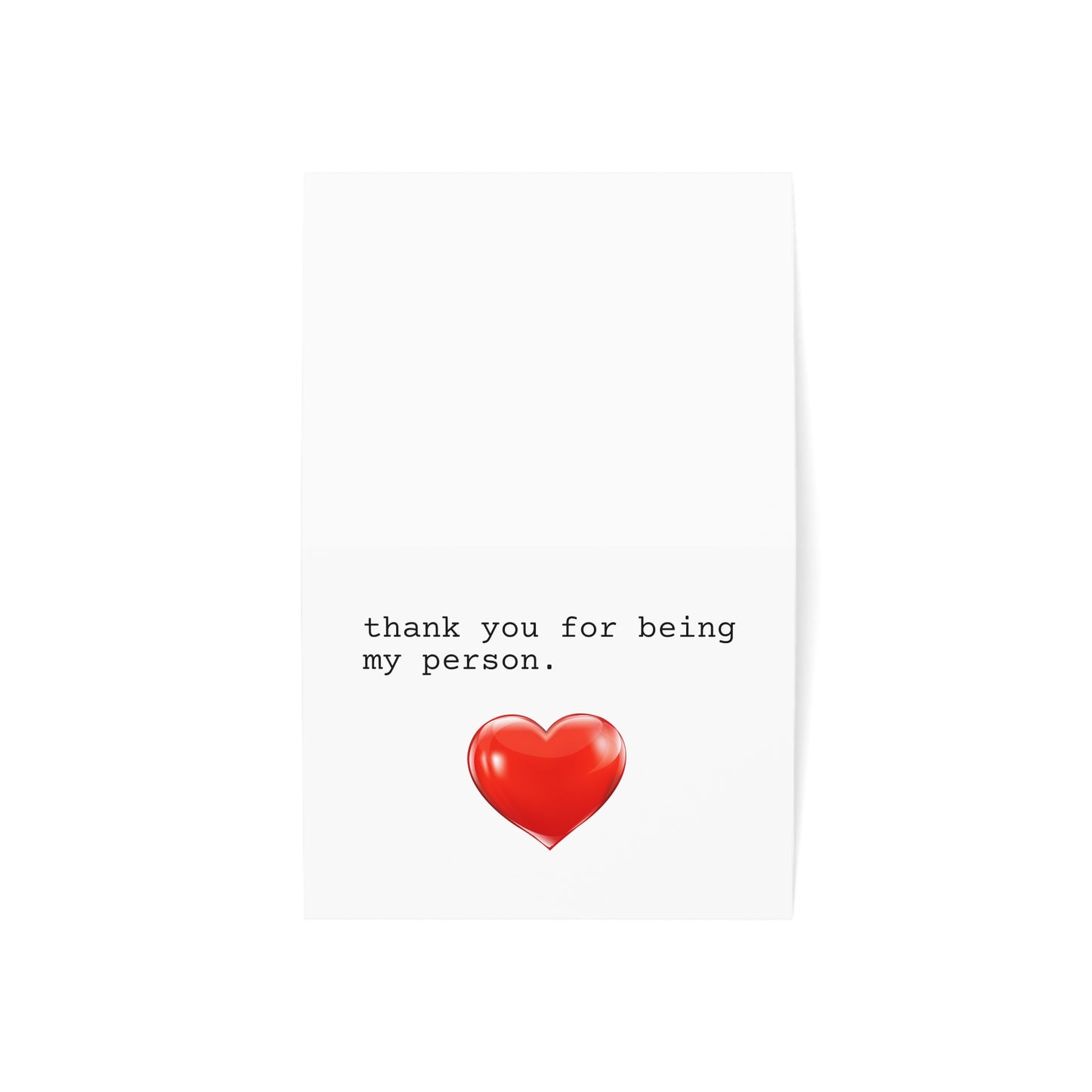 Thank You For Being My Person Greeting Cards (1, 10, 30, and 50pcs)