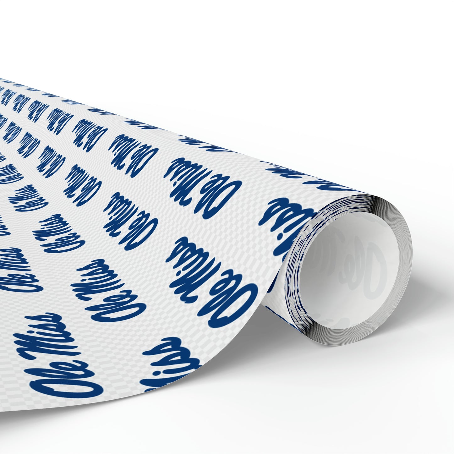 Ole Miss (Blue Writing) Wrapping Papers