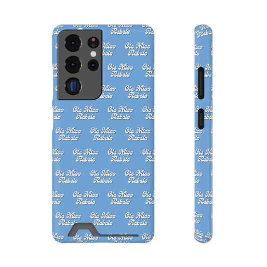 iPhone and Samsung Ole Miss Rebels (BLUE) Phone Case With Card Holder