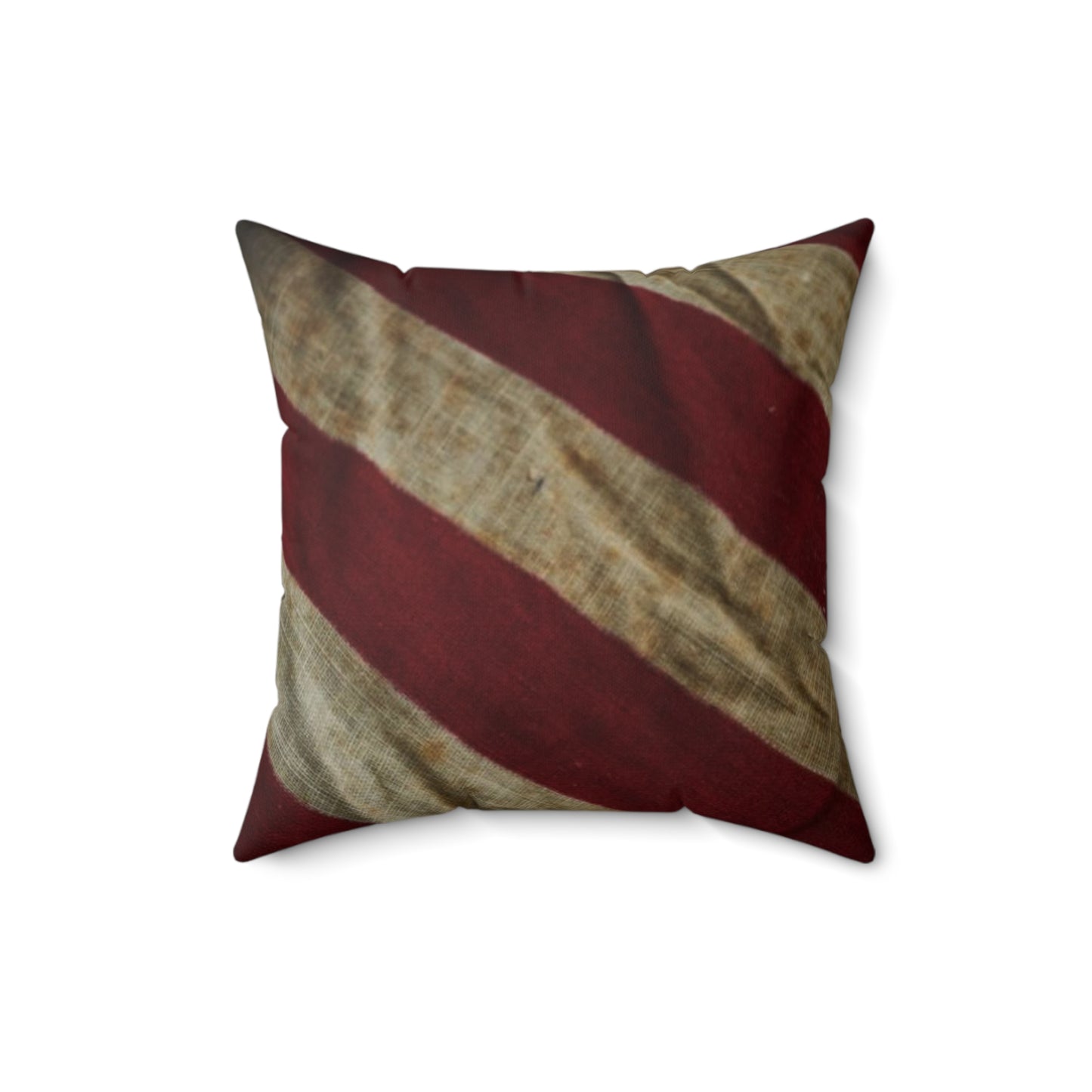 American Flag (Worn) Spun Polyester Square Pillow