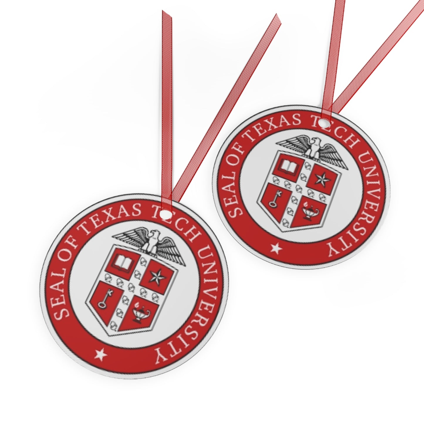 Texas Tech Metal Ornaments