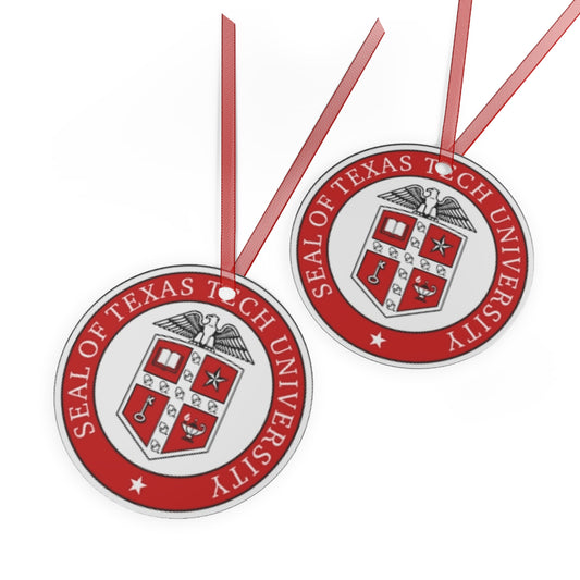 Texas Tech Metal Ornaments