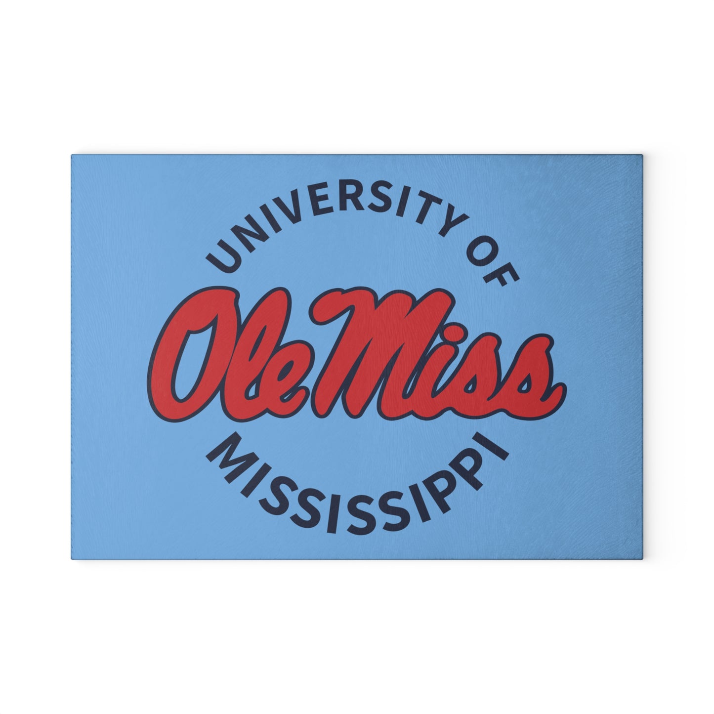 University of Mississippi  Ole Miss Glass Cutting Board