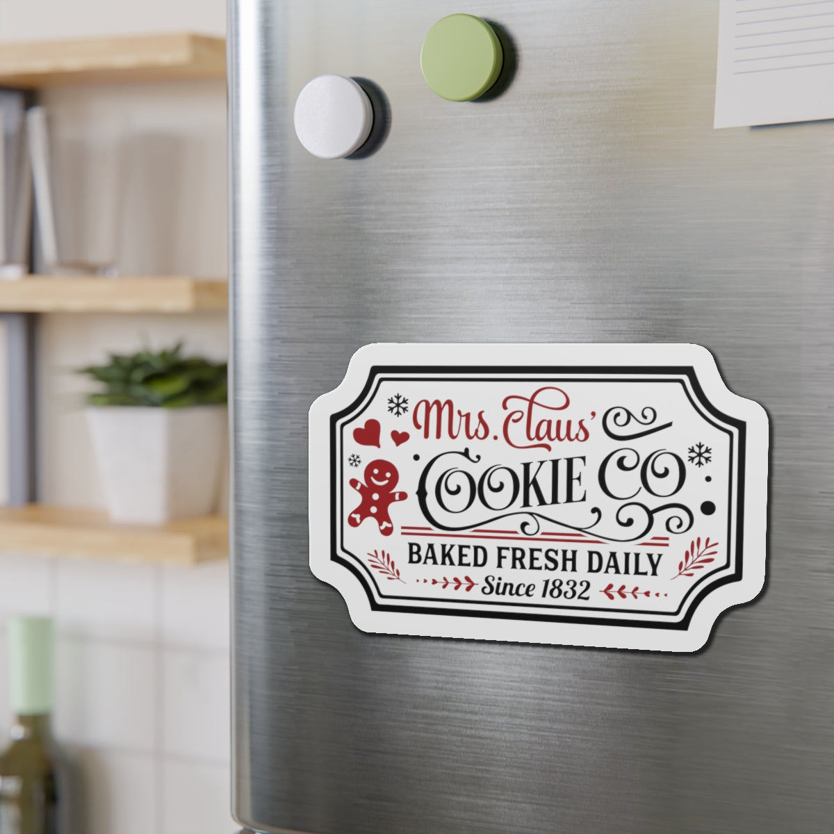 Mrs. Clause Cookie Comany Die-Cut Magnets