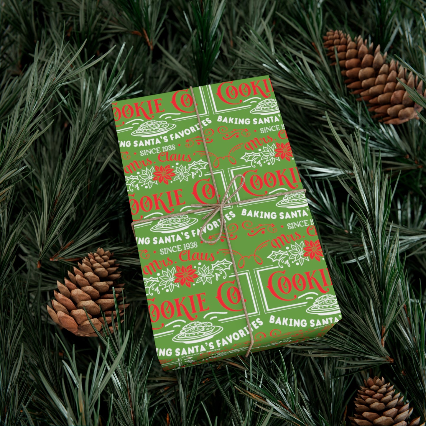 Mrs. Clause Cookie Company Gift Wrap Papers