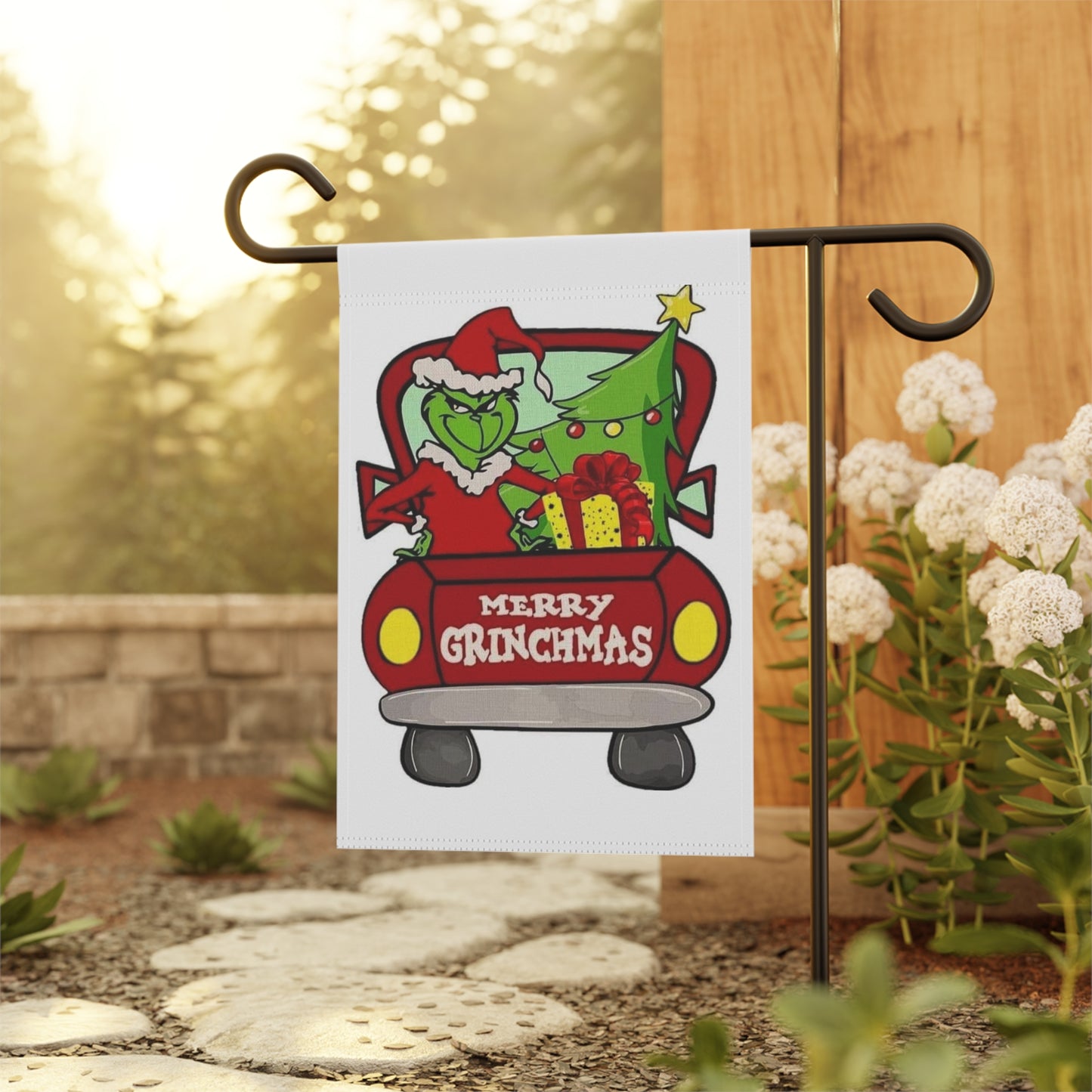 Merry Grinchmas Garden & House Banner