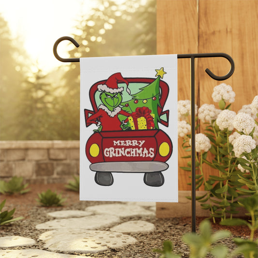 Merry Grinchmas Garden & House Banner