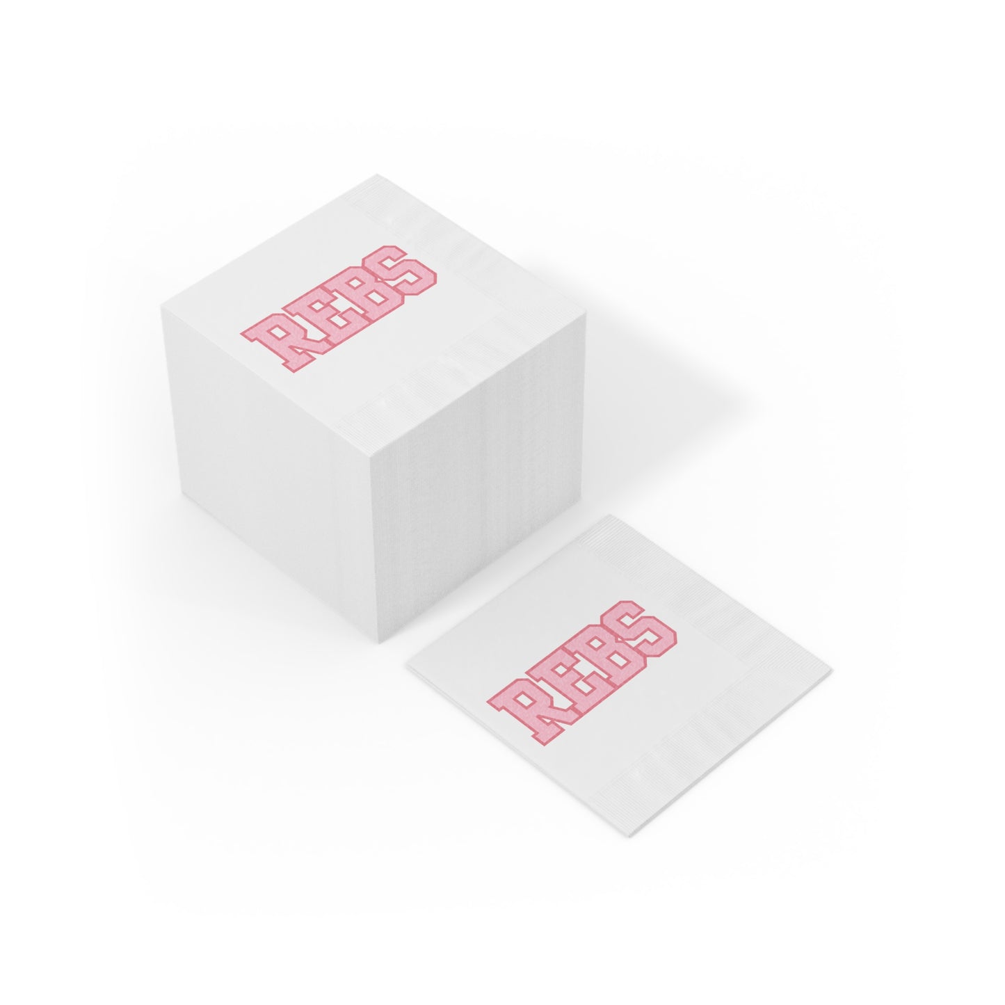 REBS White Coined Napkins