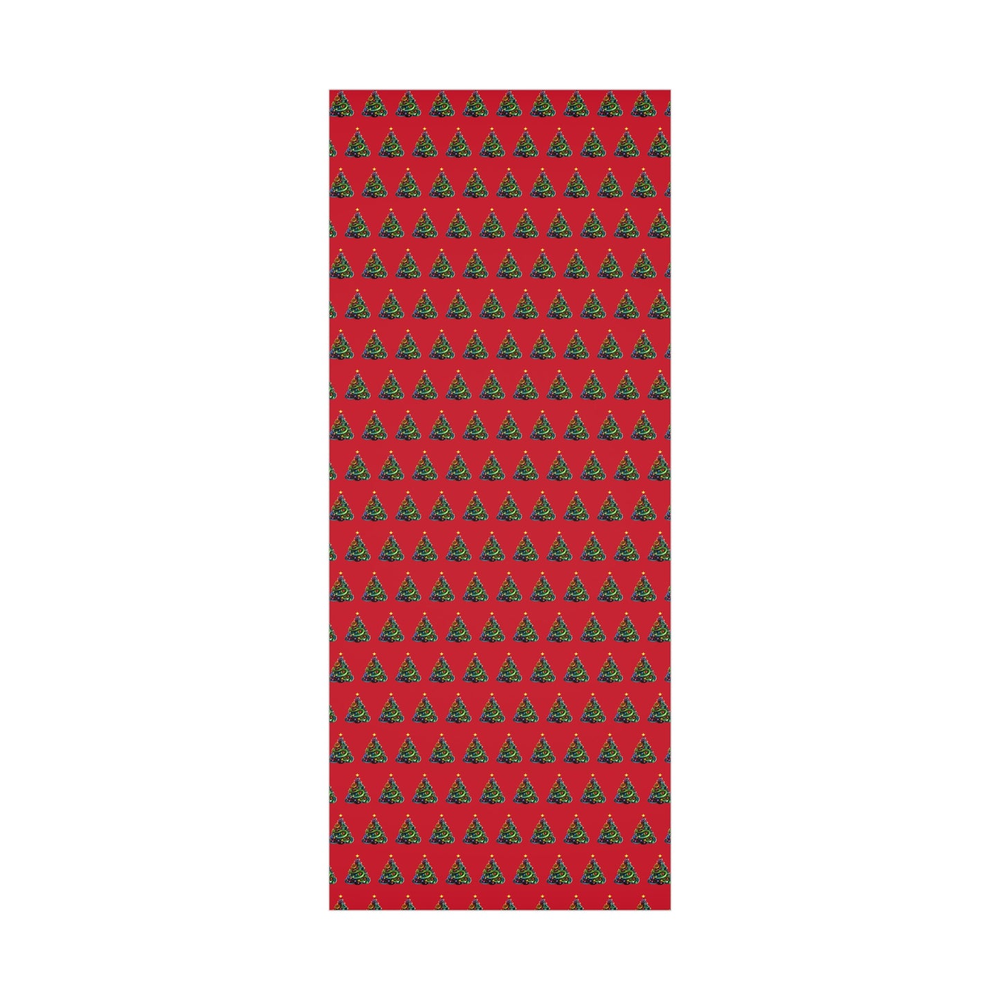 Swirly Christmas Tree Gift Wrap Papers