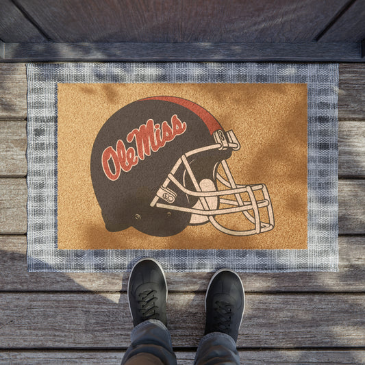 Ole Miss Helmet Doormat