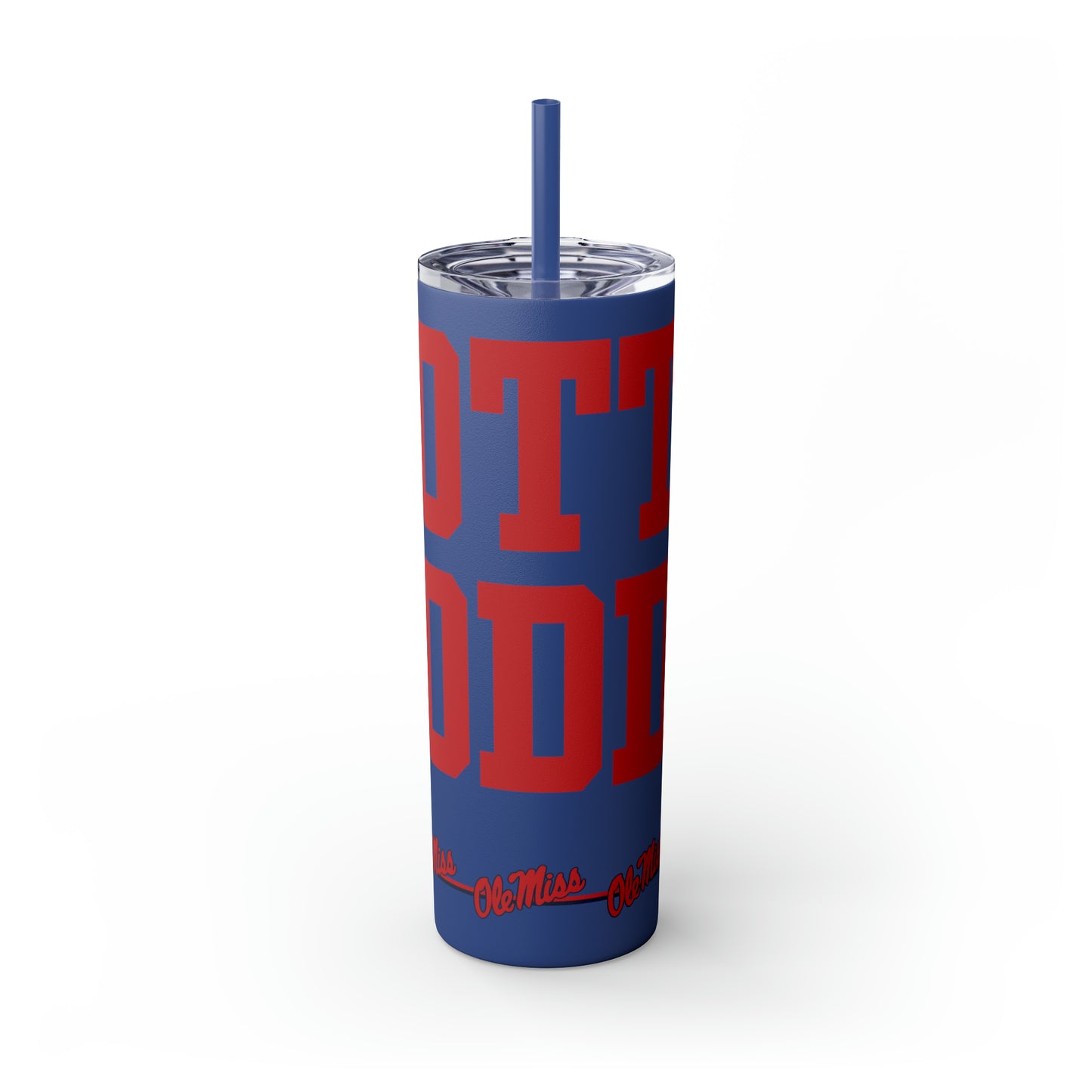 Hotty Toddy Skinny Tumbler with Straw, 20oz