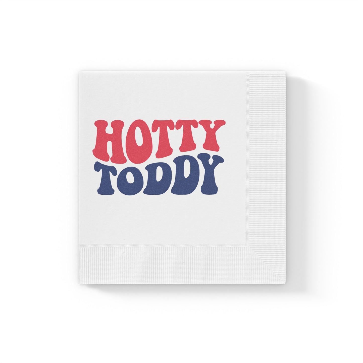 Hotty Toddy White Coined Napkins