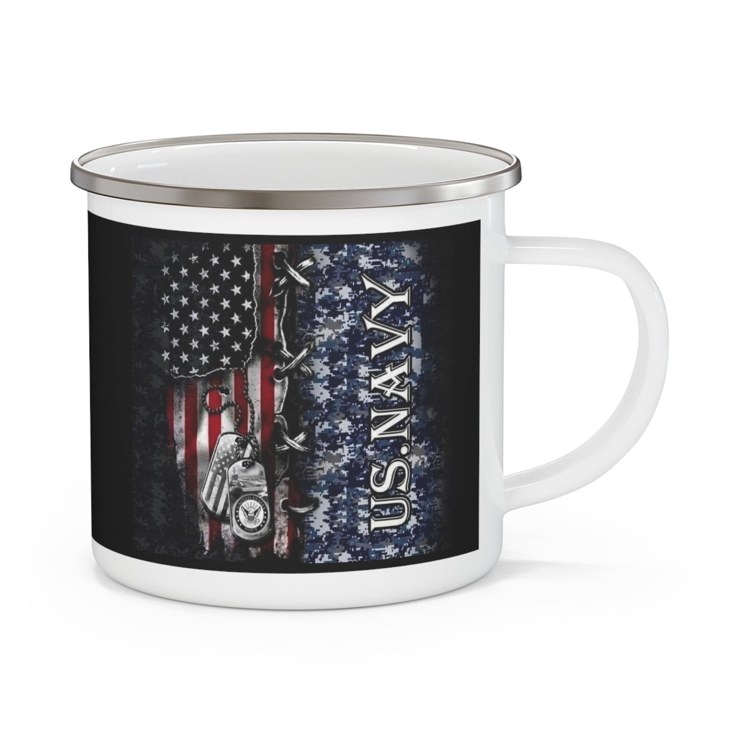 US Navy Enamel Camping Mug