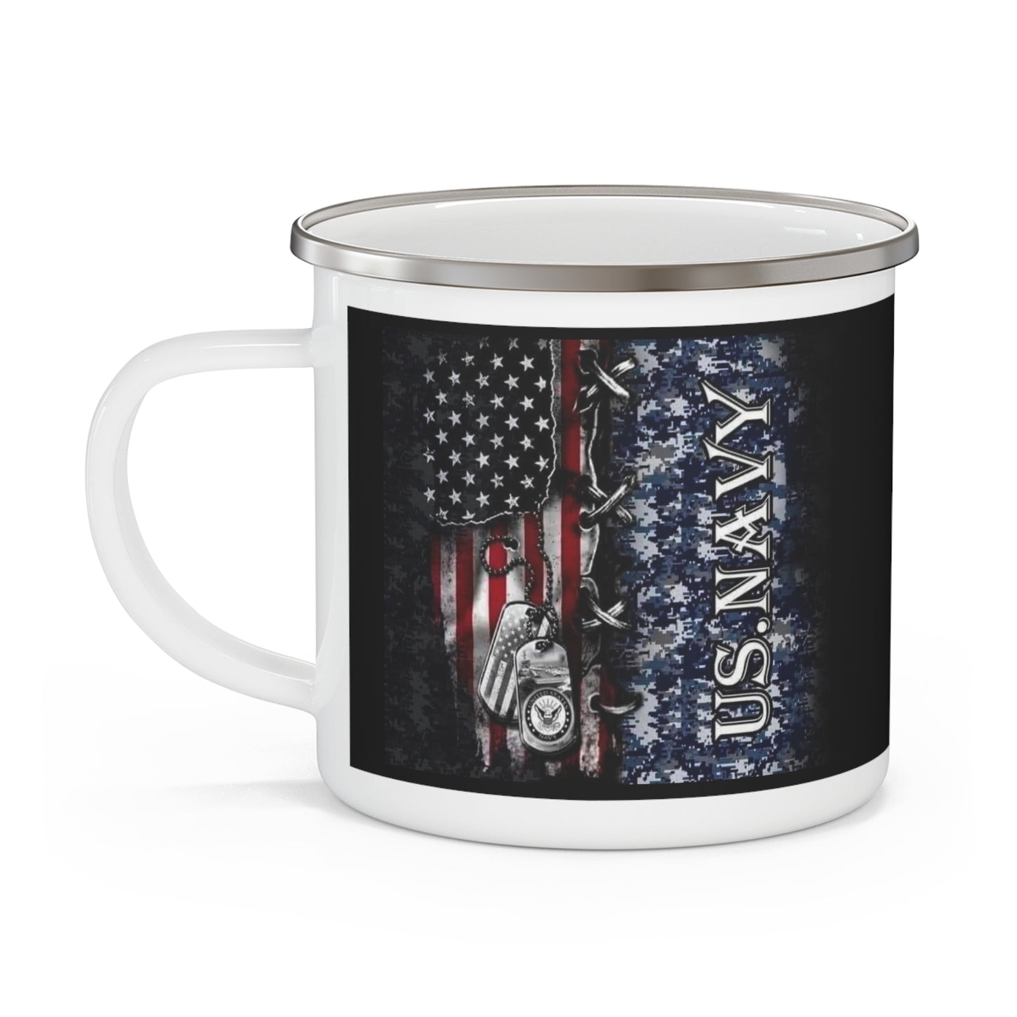 US Navy Enamel Camping Mug