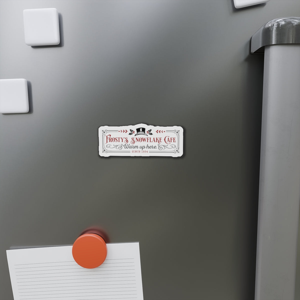 Frosty's Snowflake Cafe Die-Cut Magnets