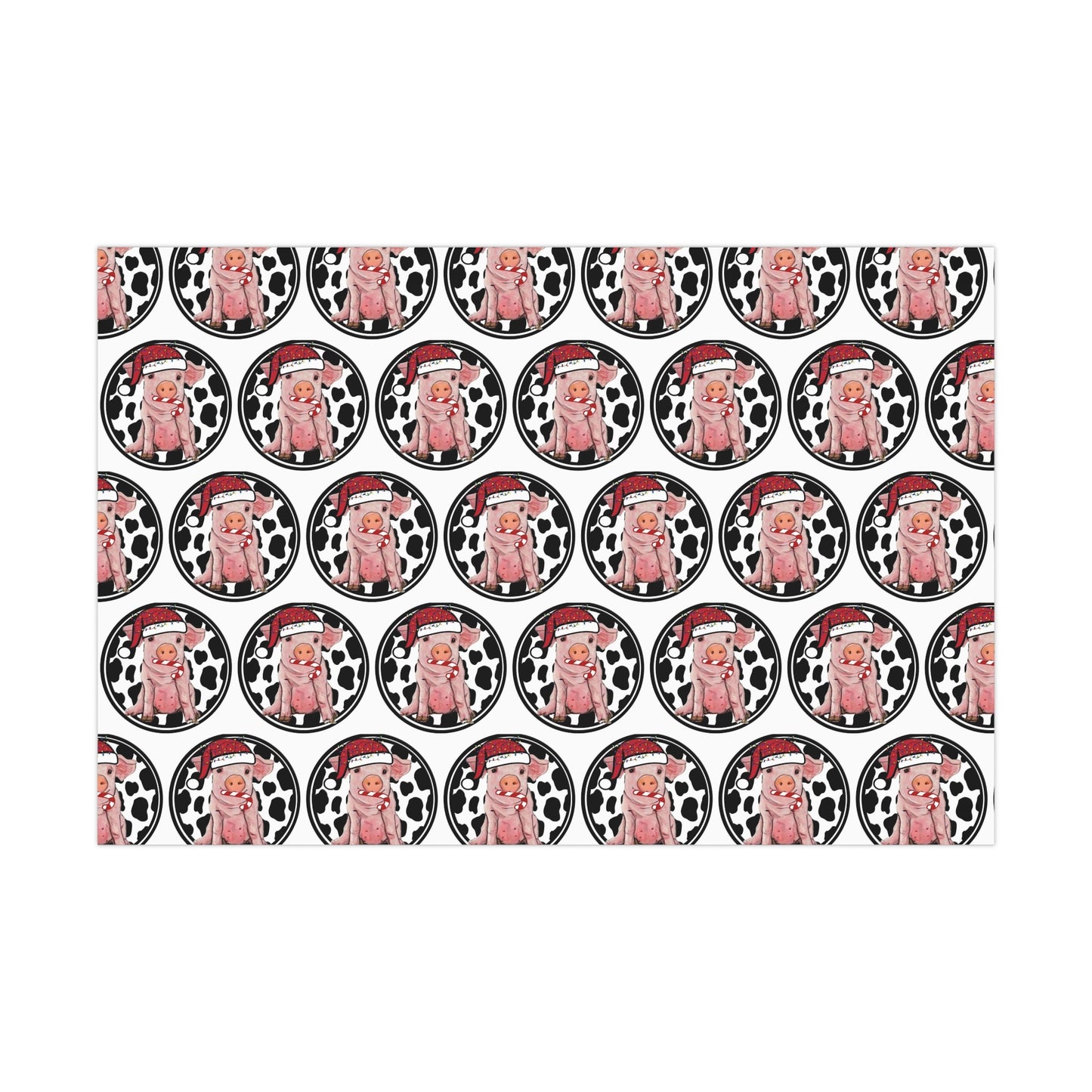 Pig Santa Gift Wrap Papers