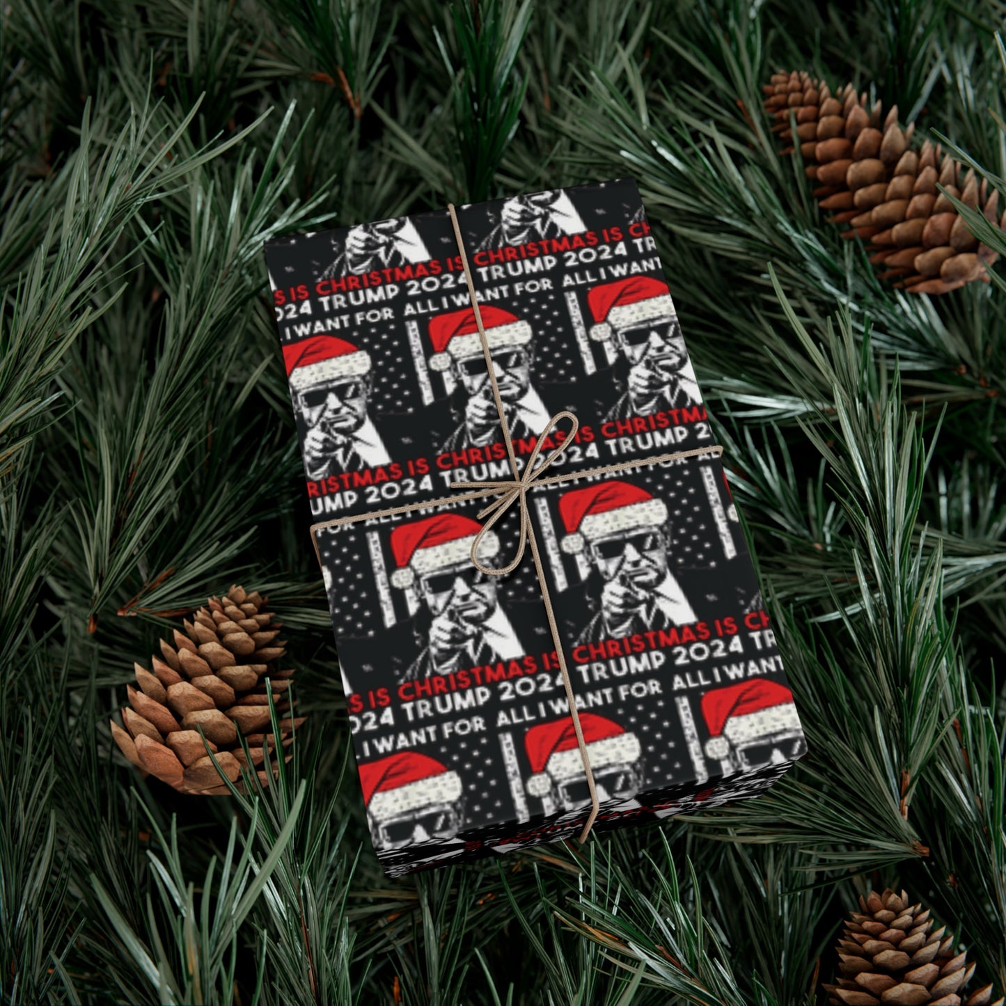 Trump Christmas 2024 Gift Wrap Papers