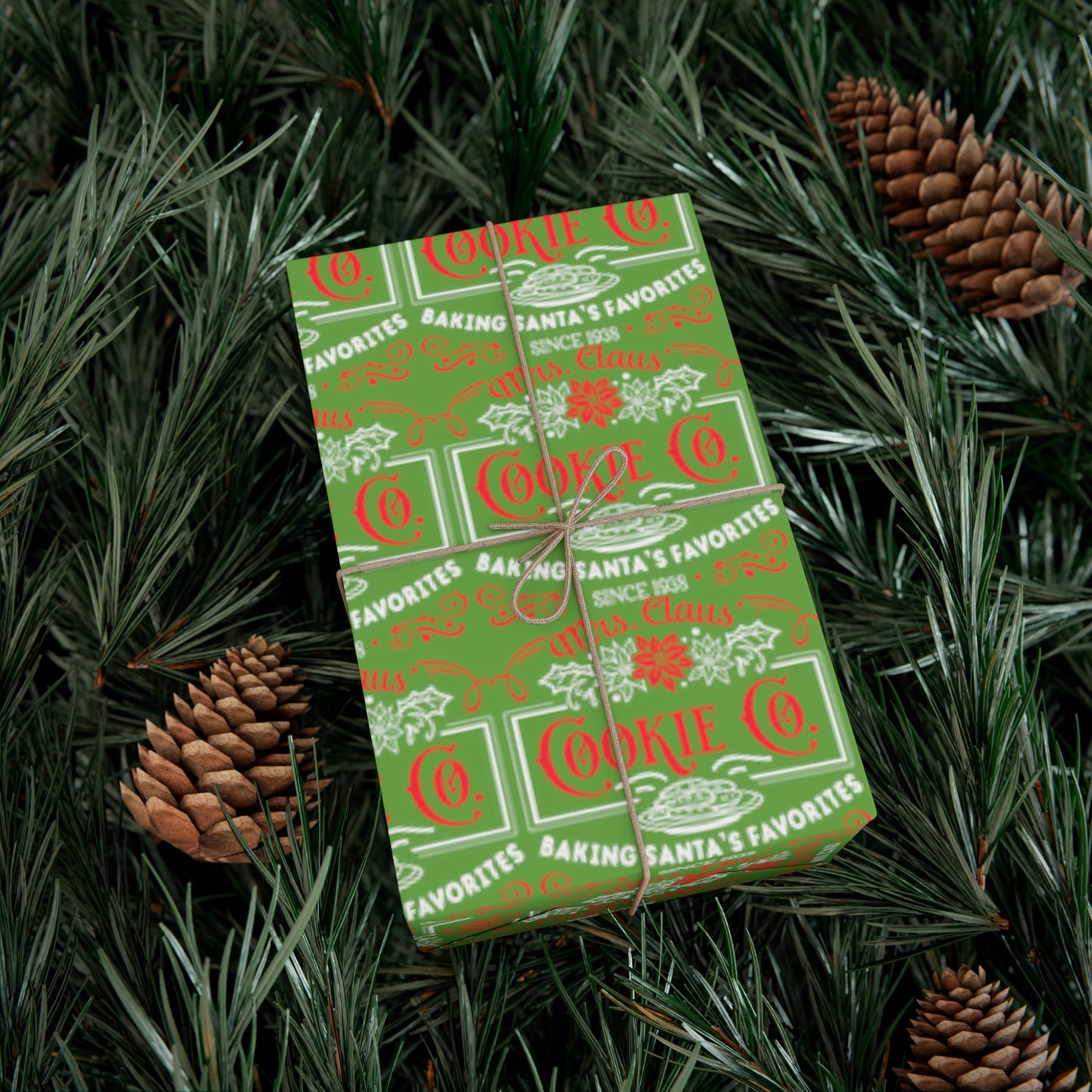 Mrs. Clause Cookie Company Gift Wrap Papers