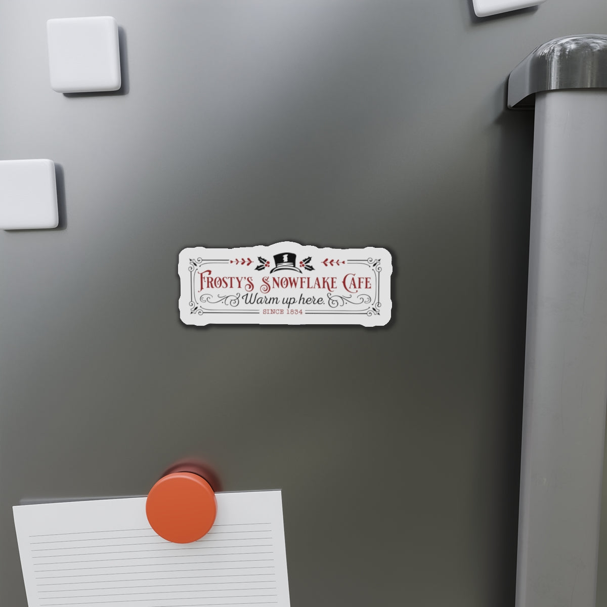 Frosty's Snowflake Cafe Die-Cut Magnets