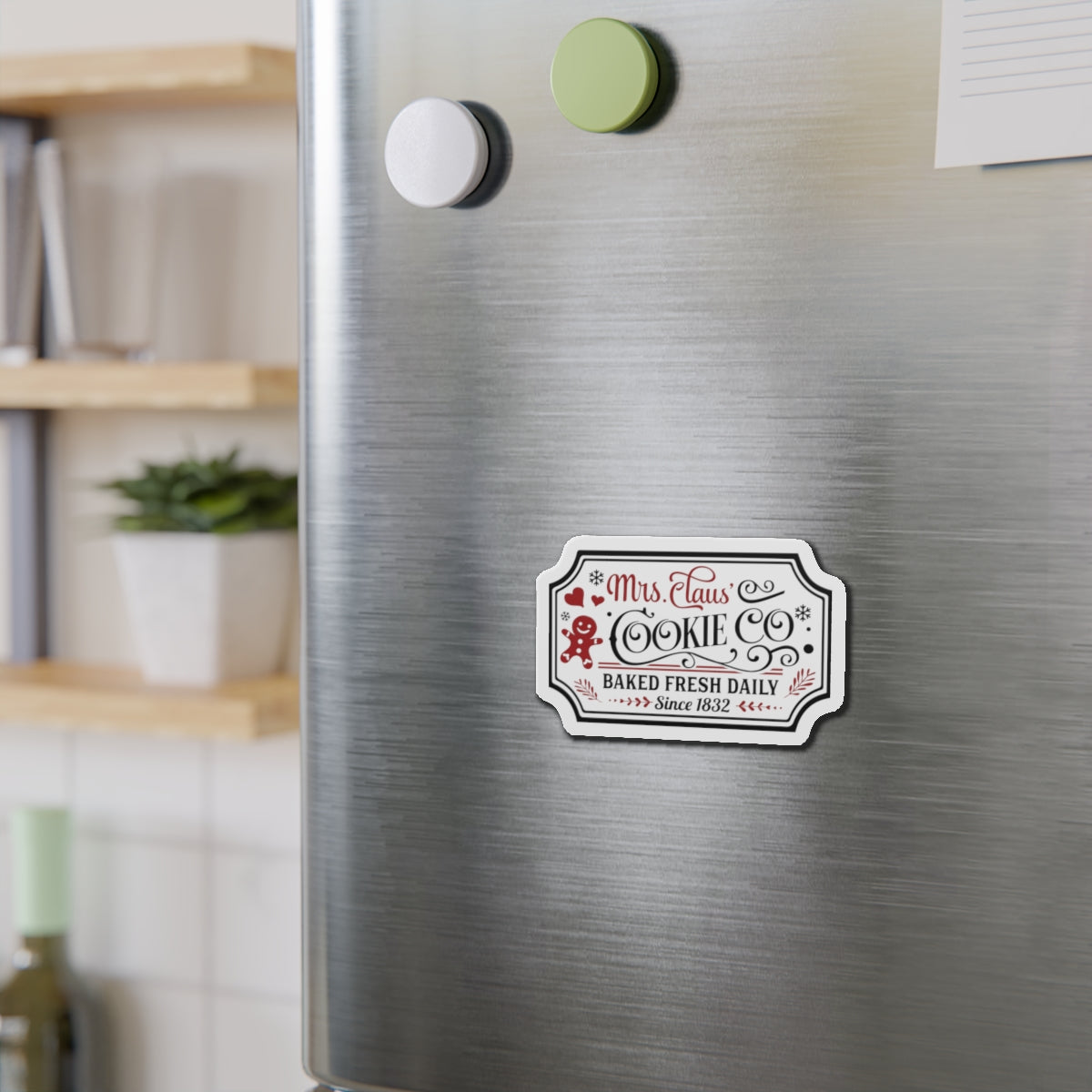 Mrs. Clause Cookie Comany Die-Cut Magnets