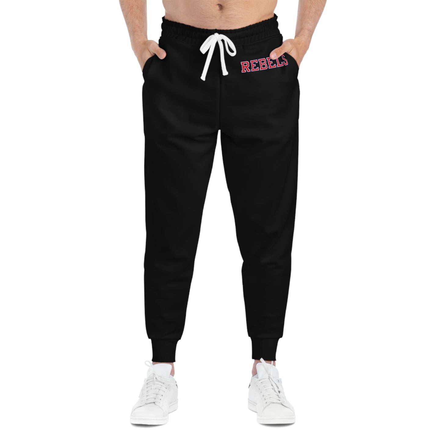 REBELS Athletic Joggers (AOP) Black