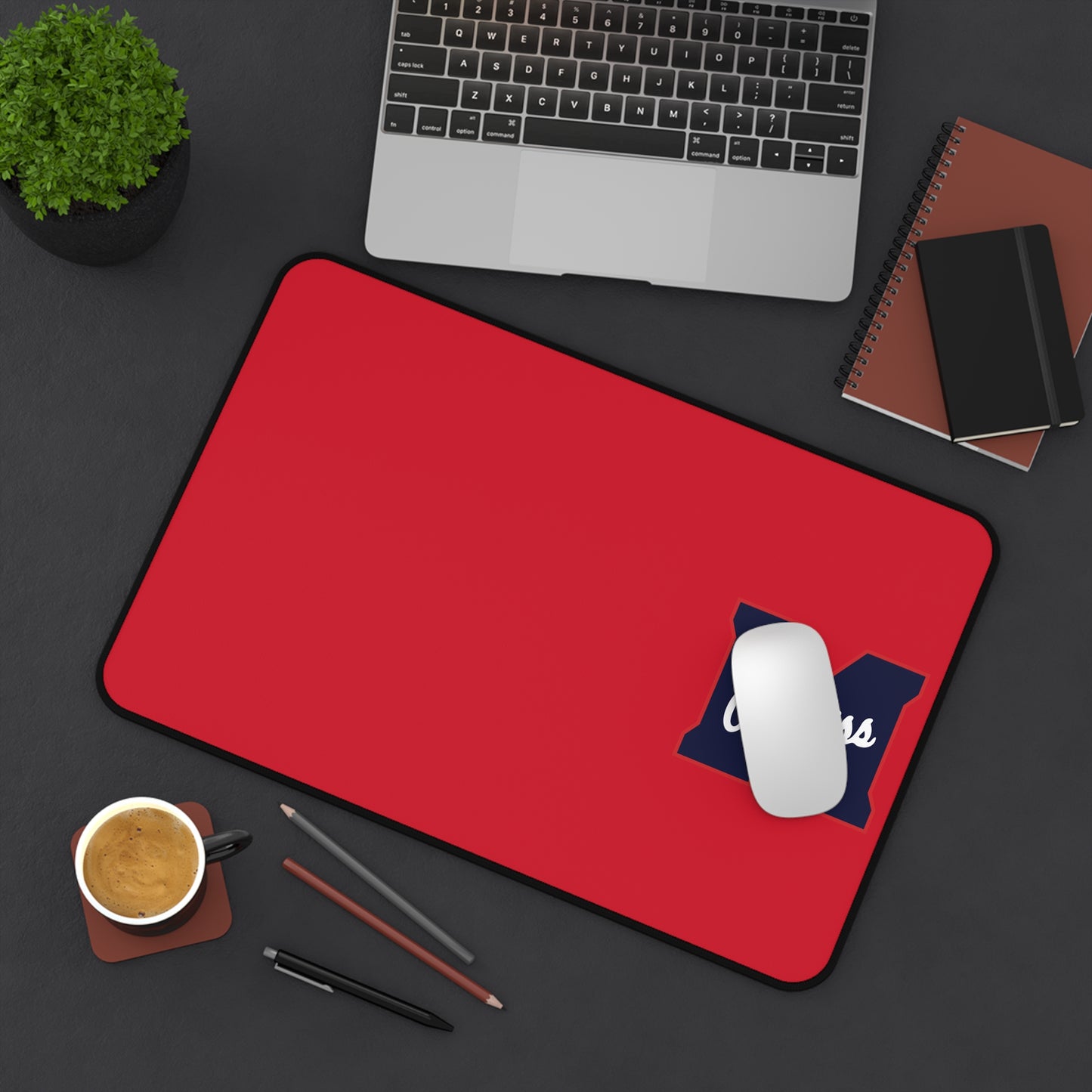 Red M Ole. Miss Desk Mat