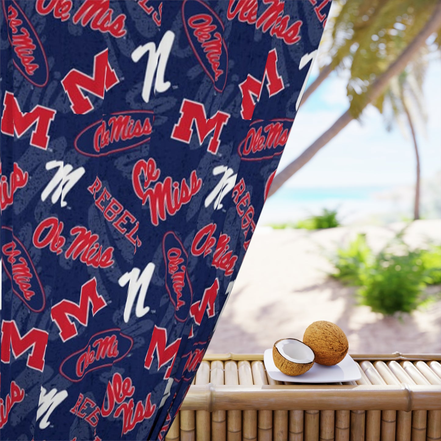 Ole Miss Window Curtains (1 Piece)