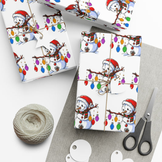 Snowman Gift Wrap Papers