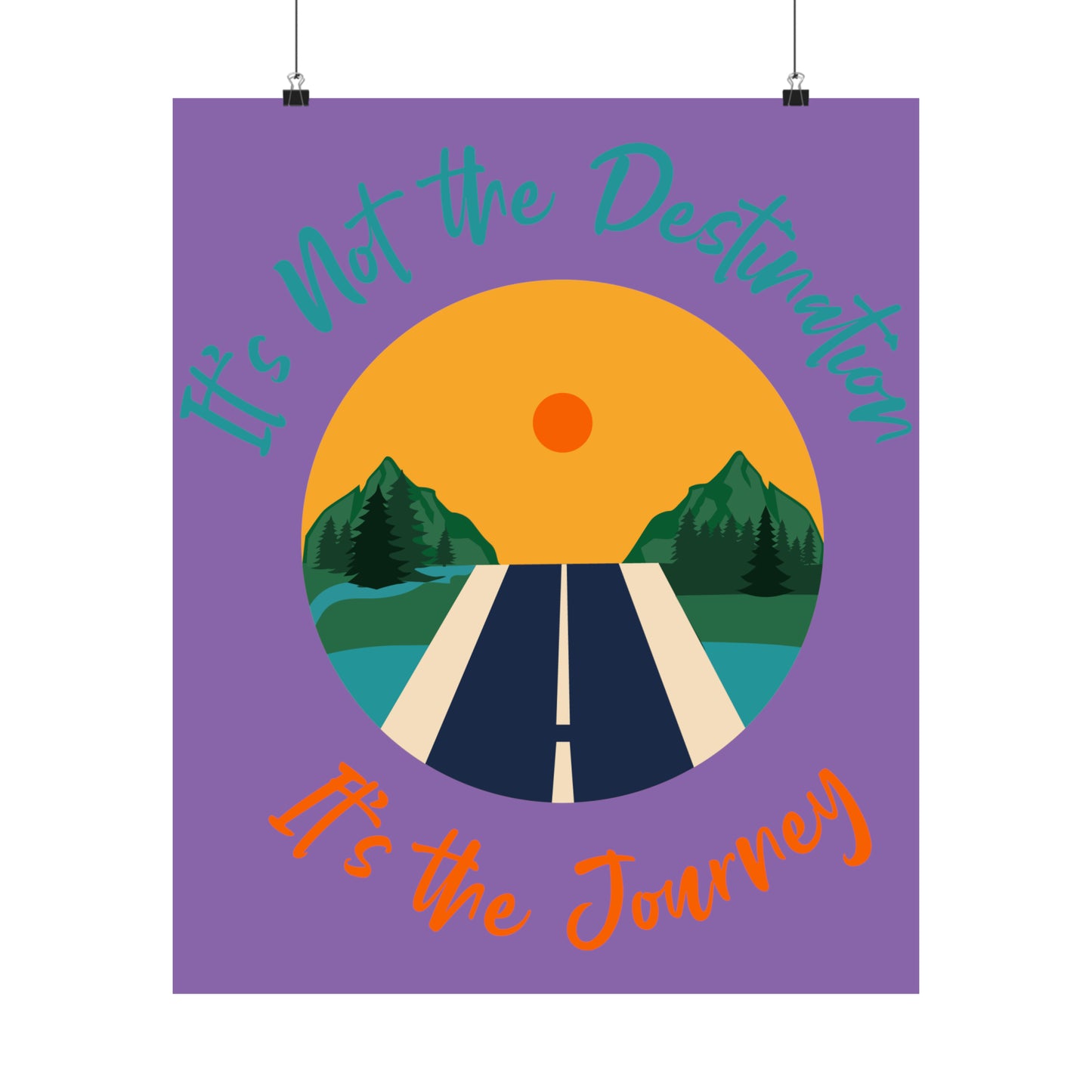 It's not the destination  It's the journey Matte Vertical Posters