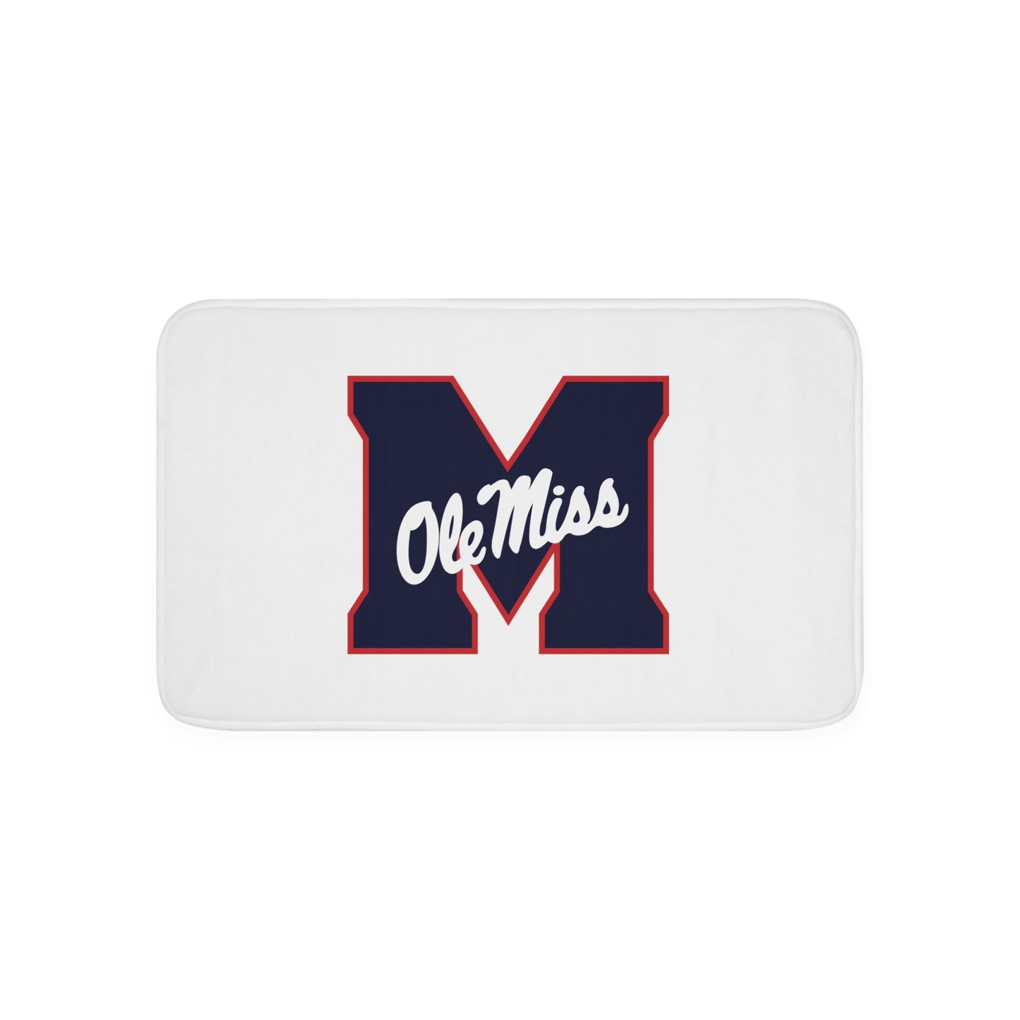 M Ole Miss Memory Foam Bath Mat