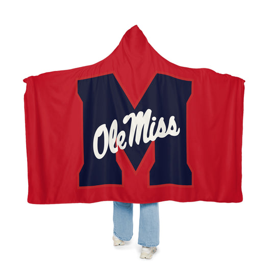 Ole Miss M Snuggle Blanket (Red)