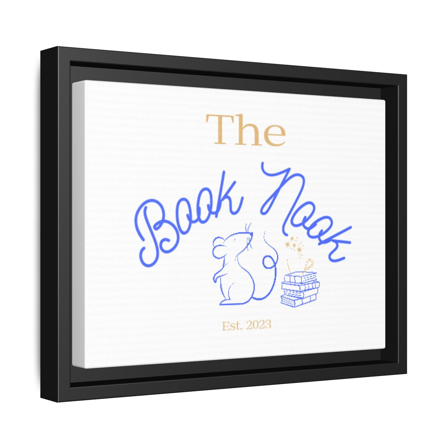 The Book Nook - Matte Canvas, Framed (Multi-color)