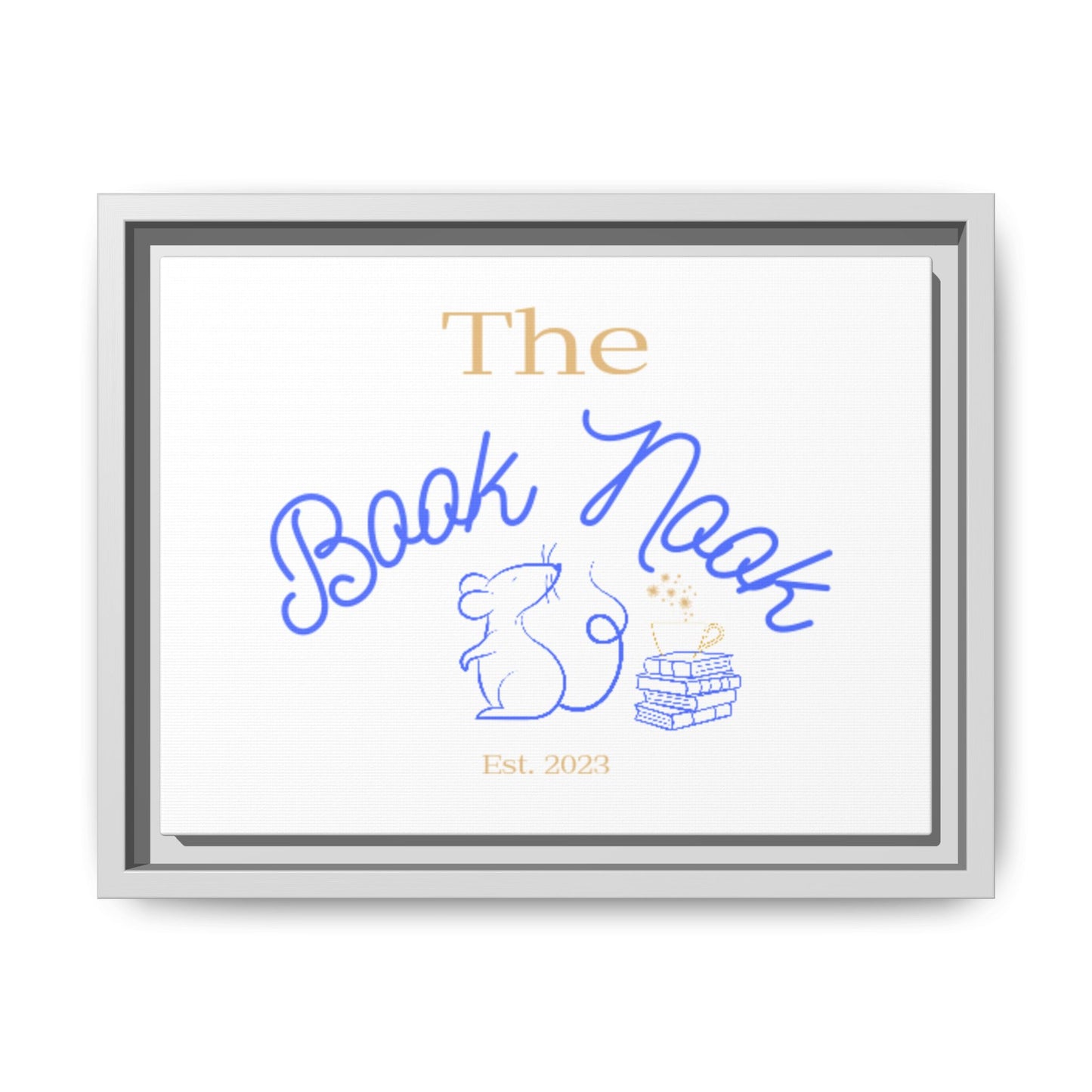 The Book Nook - Matte Canvas, Framed (Multi-color)