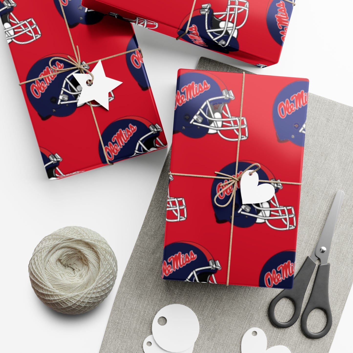 Ole Miss Football Gift Wrap Papers