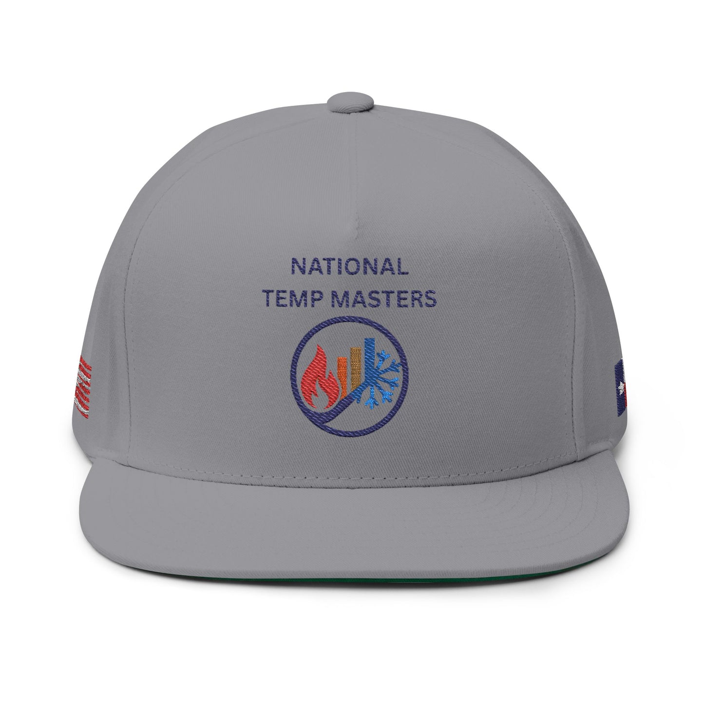 National Temp Masters Embroidered Flat Bill Cap