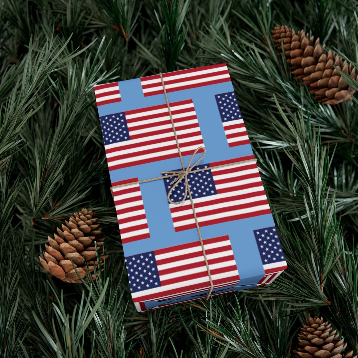 American Flag Gift Wrap Papers