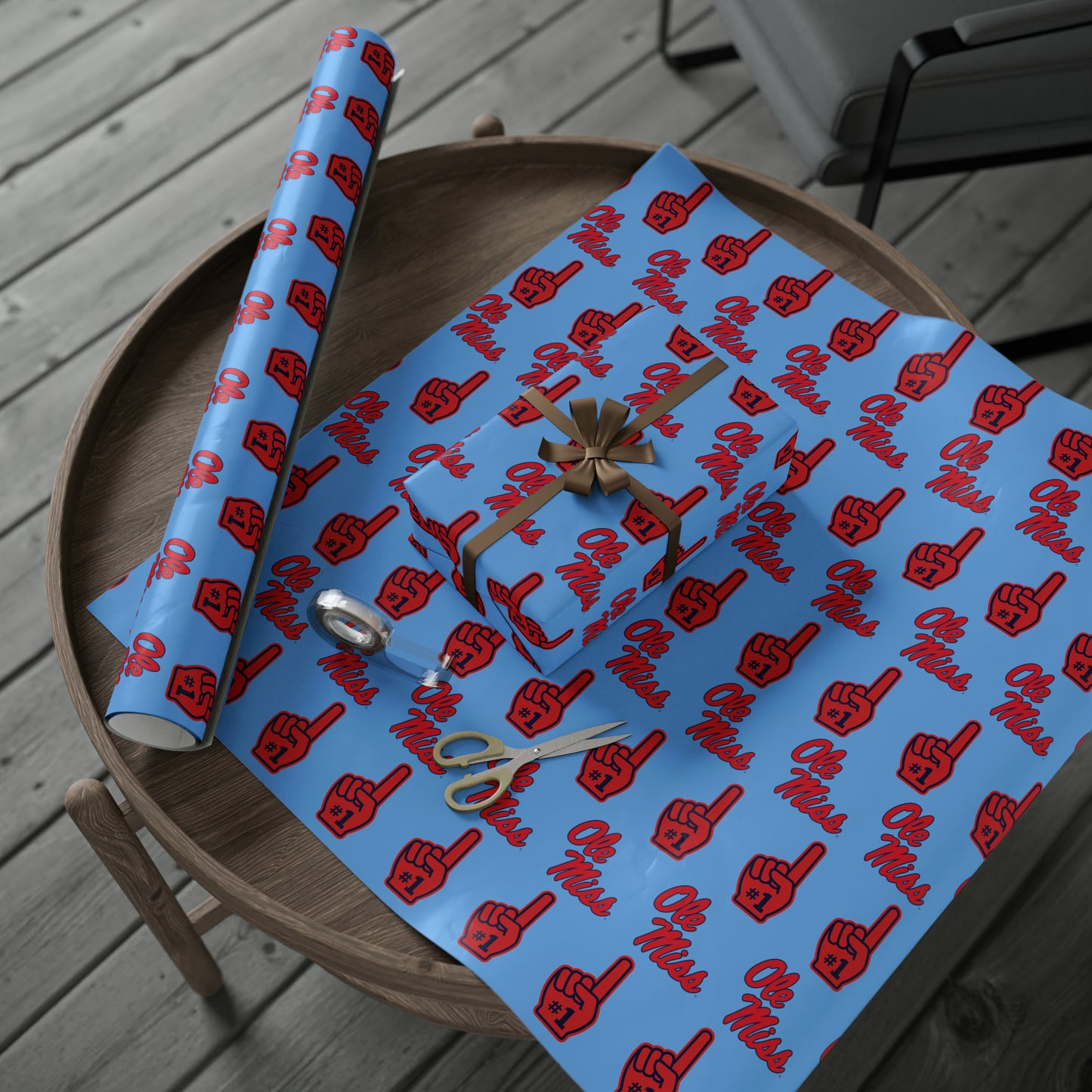 Ole Miss #1 (Blue) Wrapping Papers