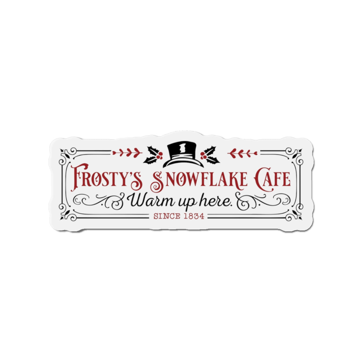 Frosty's Snowflake Cafe Die-Cut Magnets