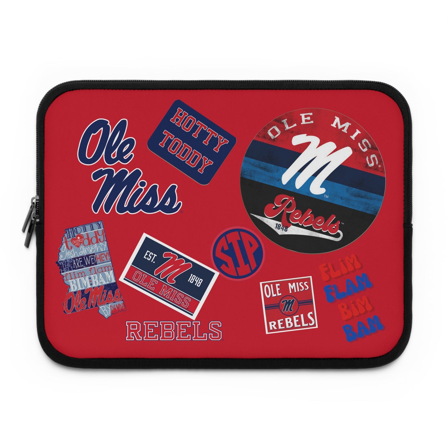 Ole Miss Laptop Sleeve (Red)