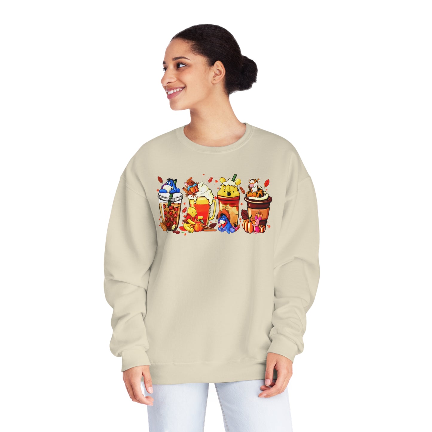 Pooh Bear Latte Unisex NuBlend® Crewneck Sweatshirt