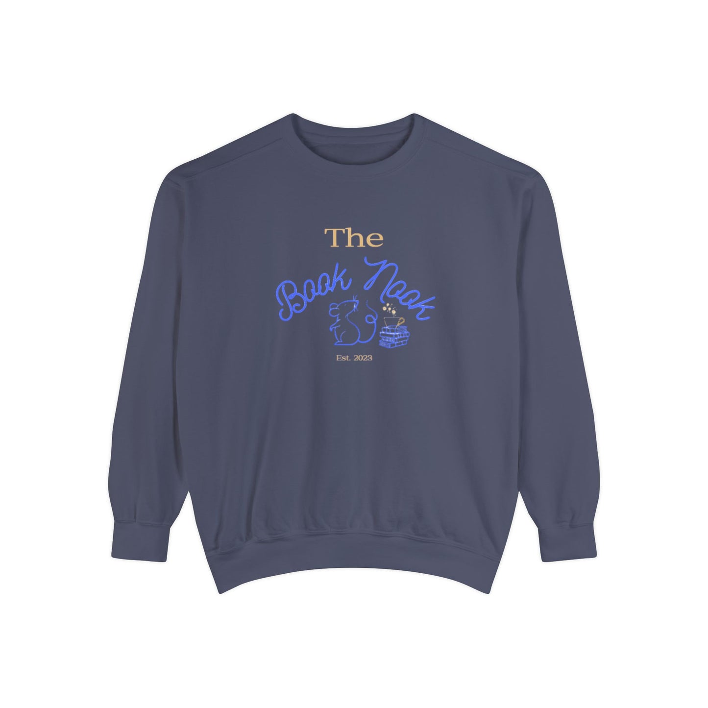 The Book Nook - Unisex Garment-Dyed Sweatshirt