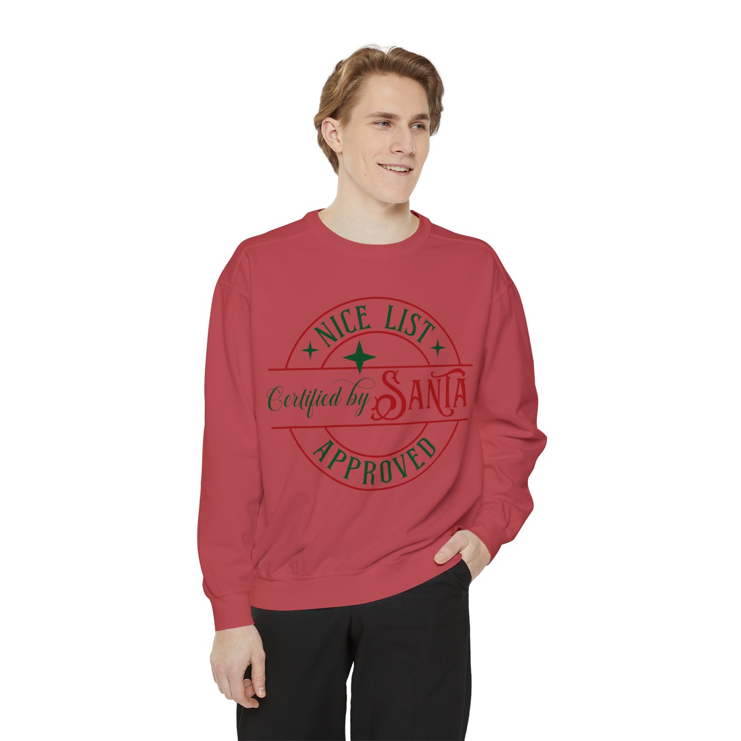 Nice List Unisex Garment-Dyed Sweatshirt