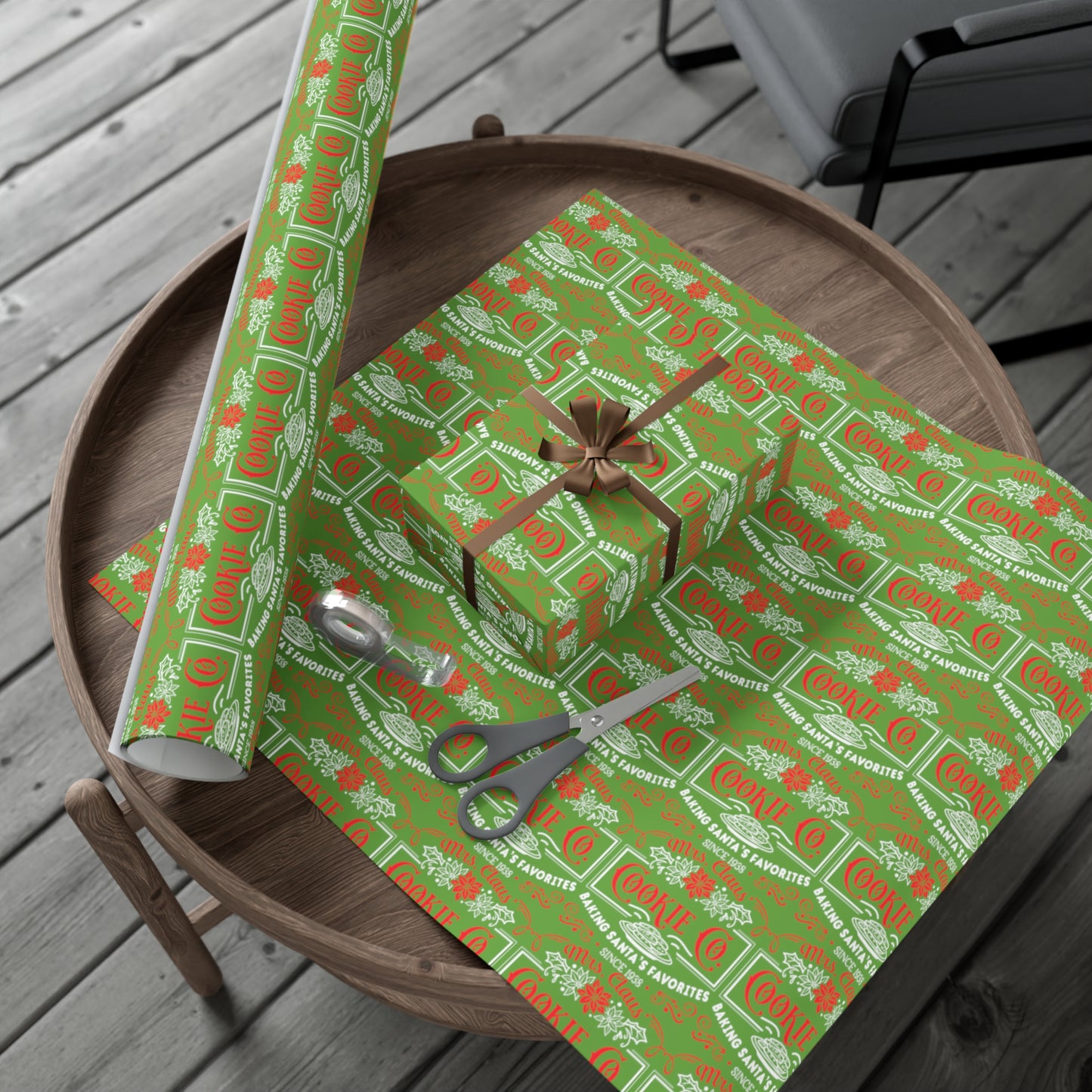 Mrs. Clause Cookie Company Gift Wrap Papers