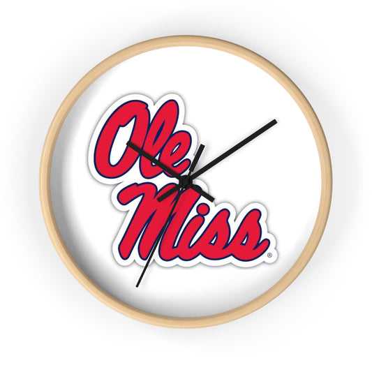 Ole Miss Wall Clock